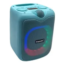 Speaker Ecopower EP-1965 6.5 90W/ Bluetooth/ USB/ Aux/ FM/ Mic/ Recarregável - Verde