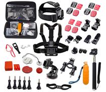 Kit de Acessorios para Action Cam Quanta QTSCA601 com Estojo Preto