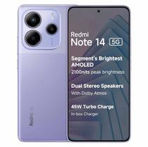 Celular Xiaomi Redmi Note 14 5G 256GB / 8GB Ram / Dual Sim / Tela 6.67 / 108MP - Roxo (Global)