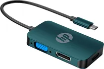 Adaptador USB-C para HDMI/VGA/DP HP - DHC-CT200