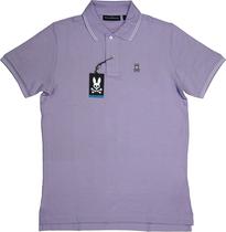 Outlet Camiseta Polo Psycho Bunny B6K136Y1PC Masculina - Lila Claro