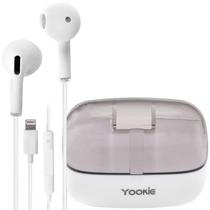 Fone de Ouvido Yookie XP206 Lightning com Microfone e Cabo de 1.2 Metros Tipo-C - Branco