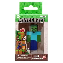 Boneco Minecraft 3D Eraser The Turned 42402