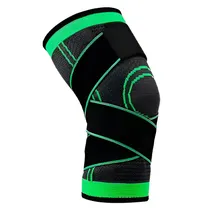 Tornozeleira Elastico de Nylon - Preta com Cinza e Verde Tamaño (XL)