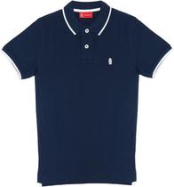 Camisa Polo Hydrant Premium PH00001 Azul/Branco - Masculina