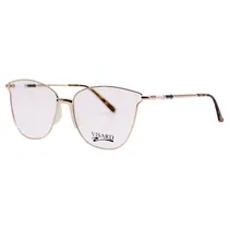 Armação para Óculos de Grau RX Visard FL6009 54-15-140 C5 - Dourado/Branco