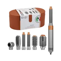 Secador para Cabello Enzo Airwrap Complete Long EN-4133 6-IN-1 Brown 220V