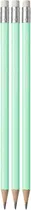 Lápis Grafite Stabilo Swano Pastel HB-2 - Verde (3 Unidades)