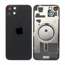 Tapa Trasera iPhone 15 Negro Con Lente