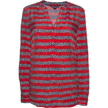 Camisa Tommy Hilfiger Feminina WW0WW19322-395 06 - Vermelho Multi