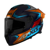 Capacete Axxis Hawk SV Evo Ixil C14 - Fechado - Tamanho XXL - com Oculos Internos - Orange Mate