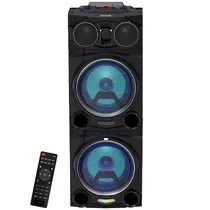 Caixa Karaokê Aiwa AWPOC10 10" 2.500 Watts P.M.P.O com Bluetooth/USB e Rádio FM - Preta