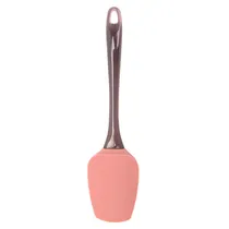 Espátula de Silicone com Cabo - Rosa Pastel