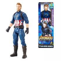 Boneco Hasbro Titan Heroes E1421 Capitao America G