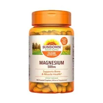 Magnesium Oxide 500MG Sundown 180 Cápsulas Vegetariana