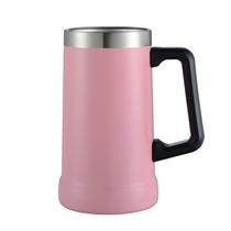 Caneca Termica Stainless de Cerveja com Alca Inox 600 ML - Rose