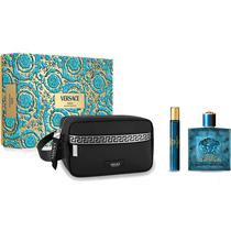 Perfume Kit Versace Eros Uomo Edt 100ML + 10ML - Masculino + Estuche