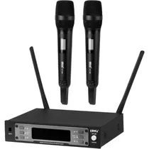Sistema de Microfone BLG UF-08 Sem Fio Uhf - 3 Peças
