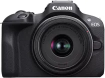 Câmera Canon Eos R100 RF-s 18-45MM F4.5-6.3 Is STM Kit - Black