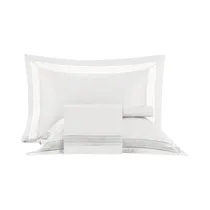 Juego de sábanas Altenburg Unitá Queen Size Blanco 4 Piezas