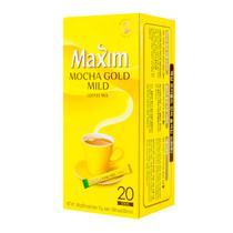 Cafe Pronto Soluvel Coffee Maxim Coreano Mocha Suave Gold - Caixa com 20 Saches de 12G