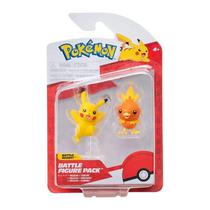 Jazwares Figura Pokemon Battle Fig. Pack Torchic + Pikachu Plastico Multicolor