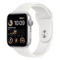 Apple Watch Se 2 MNTJ3LL/A Caixa Aluminio 44MM Prata - Esportiva Branco M/L