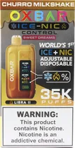 Vape Descartável Oxbar Ice-Nic Churro Milkshake - 35000 Puffs