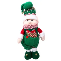 Elfo de Natal Retrátil 40-60CM - Vermelho e Verde
