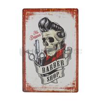 Placa Decorativa Vintage de Barberia 20CM X 30CM