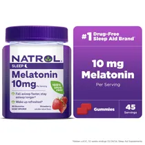 Natrol Sleep Melatonin 10MG Plastico Morado
