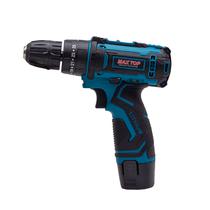 Furadeira e Parafusadeira Sem Fio Max Top 12V CG-2001 50-60HZ com 2 Baterias - Azul/Preto