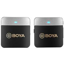 Microfone Boya BY-M1V1 Sem Fio Jack 3.5MM - Preto/Cinza (1TX+1RX)