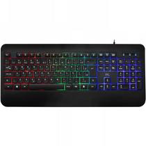 Teclado Mtek KB7701LR/PT Gamer RGB - Black