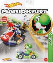 Carrinho Hot Wheels Mario Kart Yoshi Mattel - GRN19