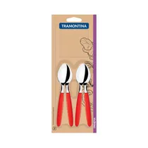 Kit de Cucharas para Té Tramontina 23367-970 Ipanema Rojo 12 Piezas