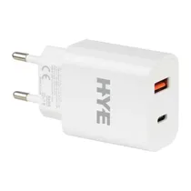 Carregador Hye HYEC9 20W USB-A/USB-C - Branco