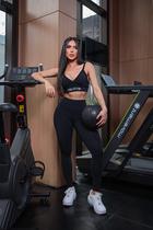 Ignite Conjunto Fitness BLCK Fememino 75000 Poliester (T) P s/C