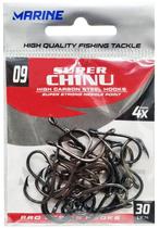 Anzol Marine Sports Super Chinu 4X Black 09 com 30 PCS