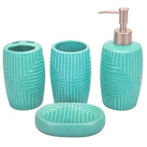 Jogo de Banheiro Verde 4PCS