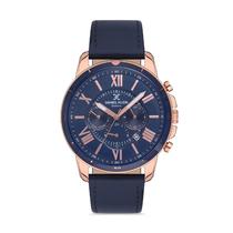 Relogio Analogico Masculino Daniel Klein Exclusive DK.1.12597-5 - Rosa Ouro/Azul