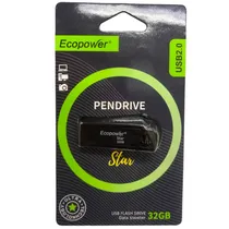 Pendrive Ecopower Star 32GB - Preto