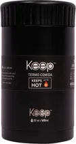 Garrafa Térmica Keep Comida 600ML - Preto