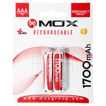 Pilha Recarregavel AAA Mox MOB2AAA17 de 1.700 Mah 1.2V - 2 Unidades