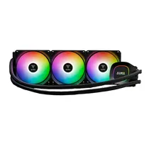 Cooler Water Gamdias Aura GL360 Lite Argb 3FAN BLK