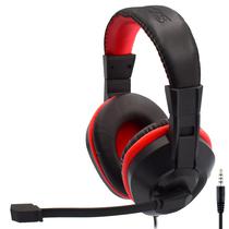 Fone Gamer Satellite AE-263 / com Fio - Preto / Vermelho