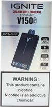 Vape Descartavel Ignite V150 Pro Cranberry Lemonade 15000 Puffs