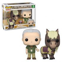 Funko Pop Parks Recreation Lil Sebastian & Jerry Harvest *Ex* 2PACK