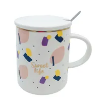 Taza Con Tapa Y Cuchara Life Home 204109 420ML
