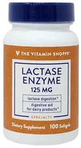 The Vitamin Shoppe Lactase Enzyme 125MG (100 Softgels)